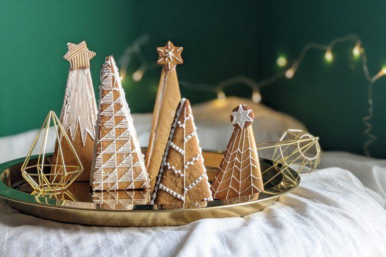 Lebkuchen-Weihnachtsbäume