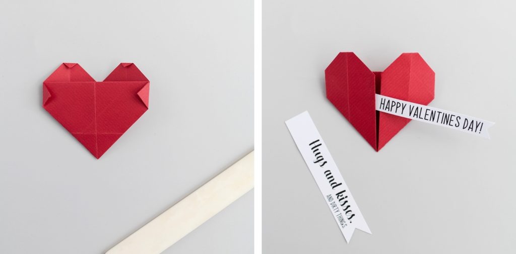 DIY: Romantische Valentinstags-Karten selber machen + Anleitung für einfache Papierherzen