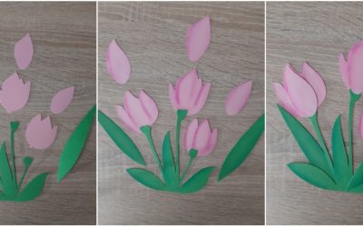 Frühlingsdeko mit Tulpen