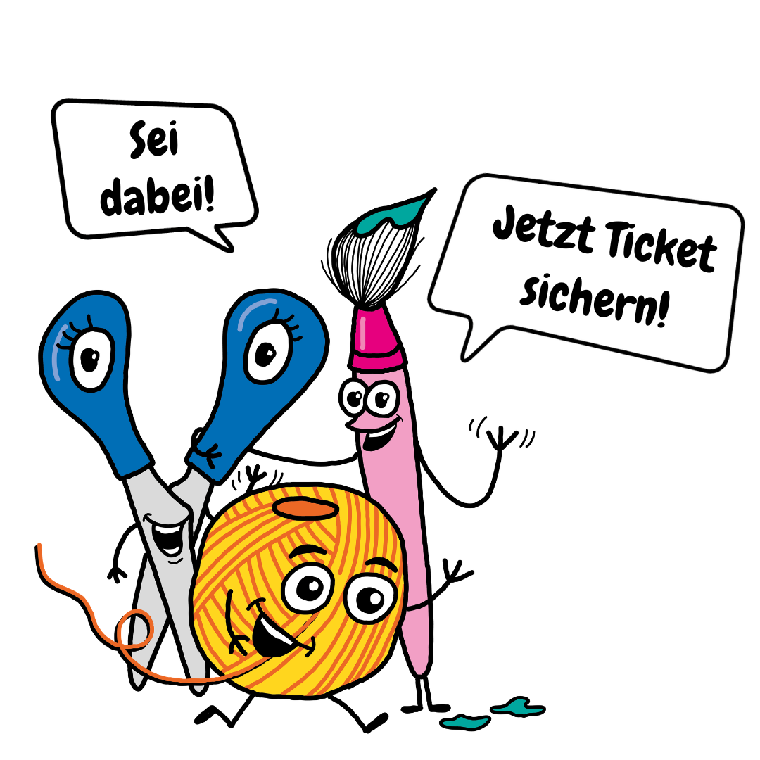 Kampagnenmotiv mit "Jetzt Ticket sichern" Spruch